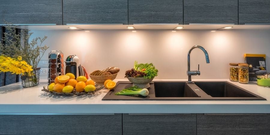 large kitchen prep sink