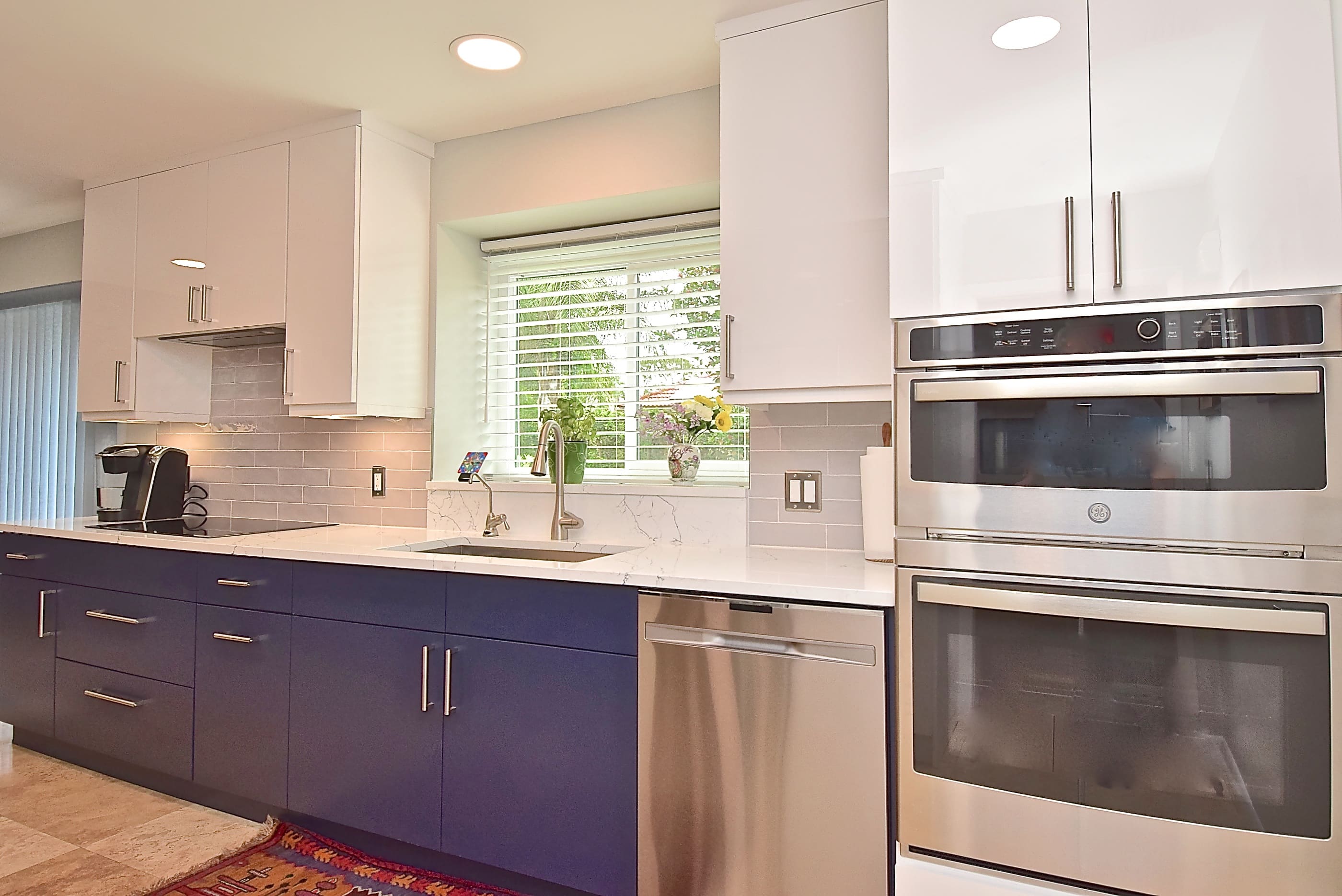 Built In Stainless Steel Appliances in Remodeled Sarasota Kitchen