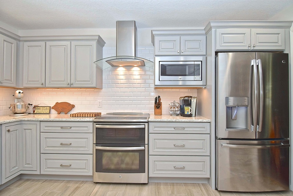 Beautiful gray kitchen remodel